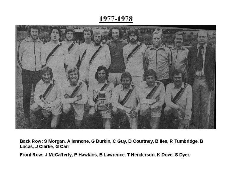 Weymouth squad 1977/78