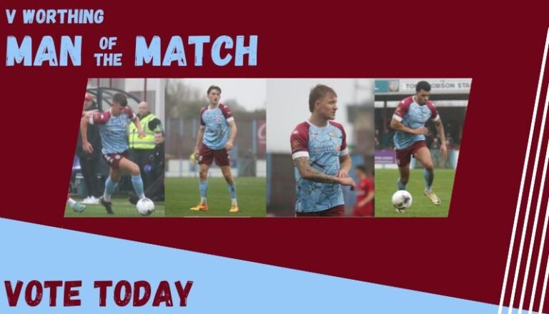 Vote for your Man of the Match – Worthing 17th Feb 2024