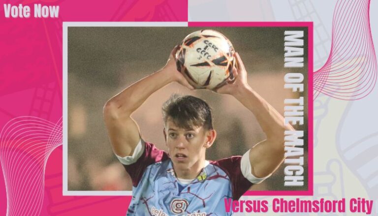 Vote for your Man of the Match – Chelmsford City - 21st December 2024