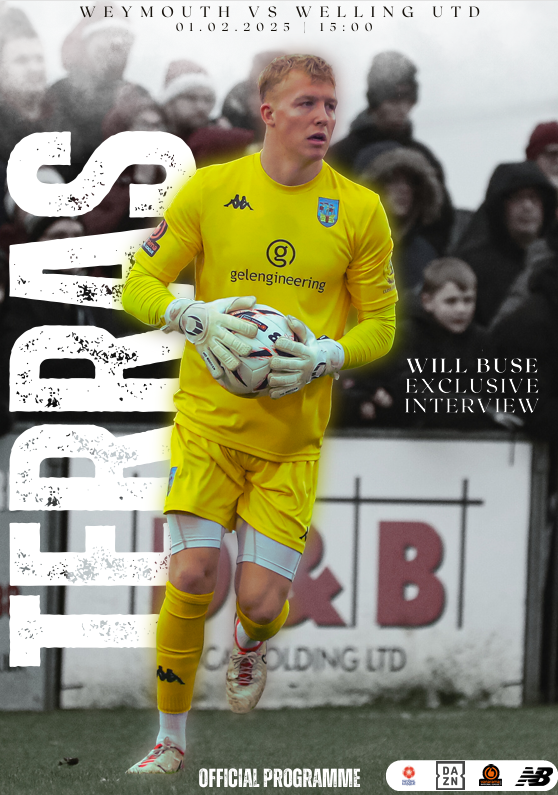 Weymouth vs Welling United programme cover