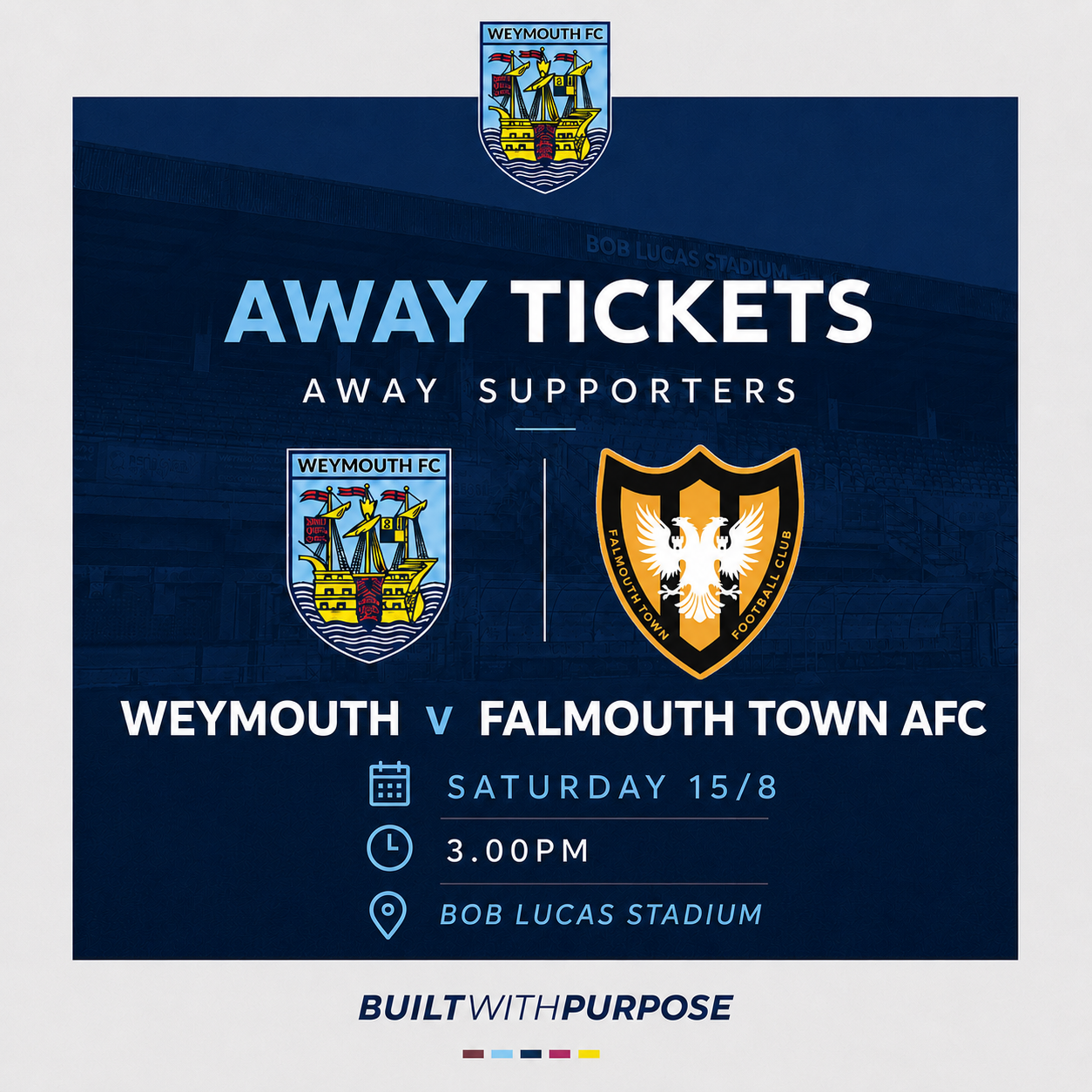 Away Supporter Tickets — Weymouth v Falmouth Town