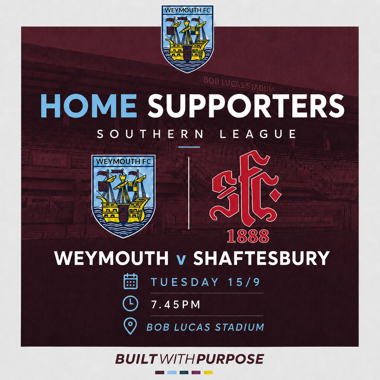 Match Tickets — Weymouth v Shaftesbury