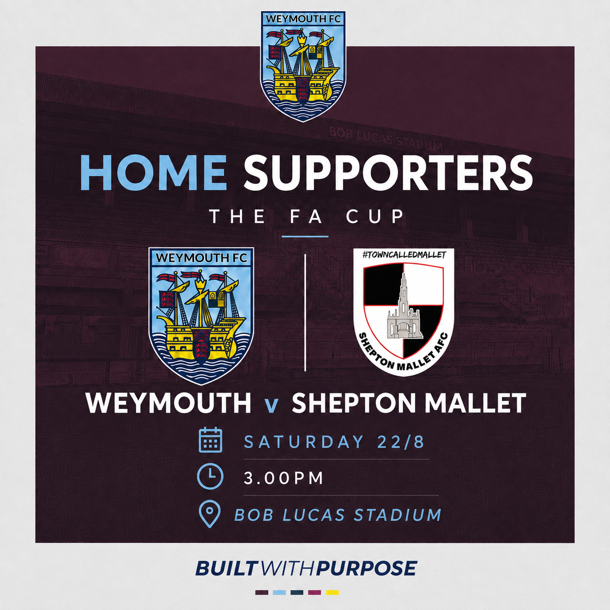 Match Tickets — Weymouth v Shepton Mallet