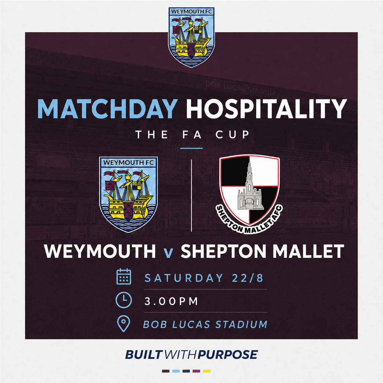 Hospitality — Weymouth v Shepton Mallet