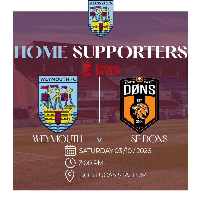 Match Tickets — Weymouth v SE Dons