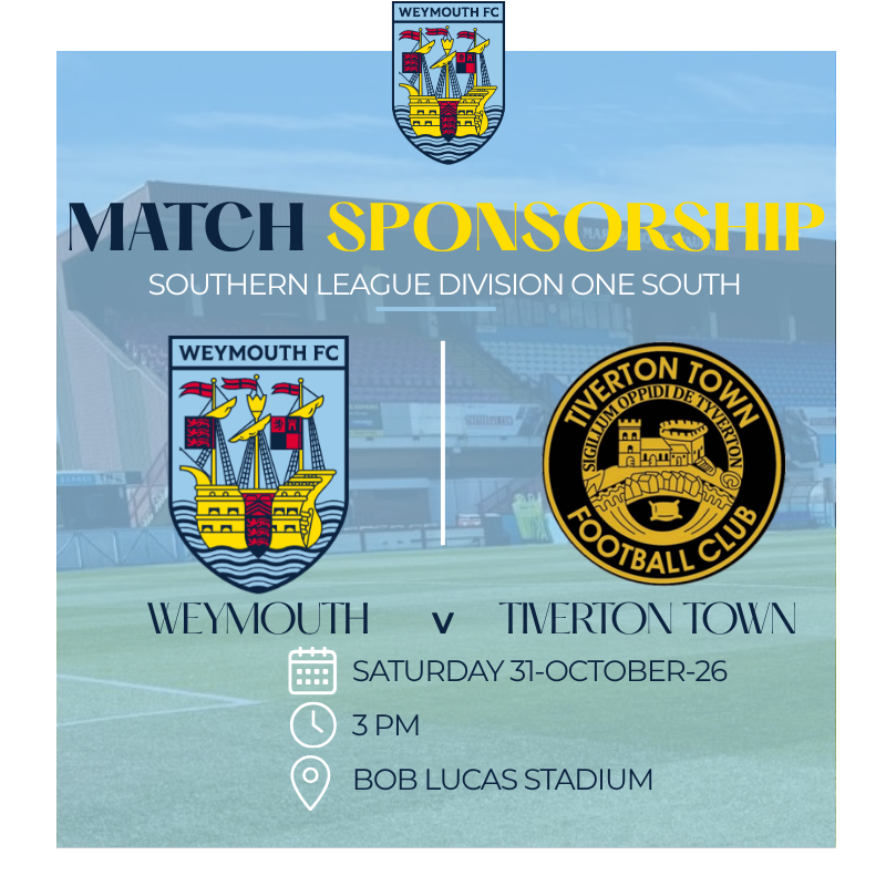 Hospitality — Weymouth v Tiverton Town