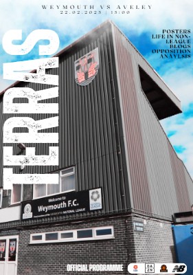 Aveley FC programme cover