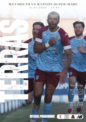 Weston-Super-Mare programme cover