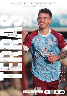 Boreham Wood programme cover