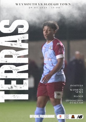 Slough Town programme cover