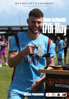 Salisbury FC programme cover