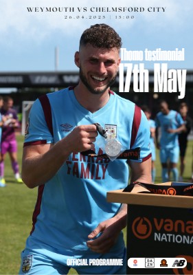 Chelmsford City programme cover
