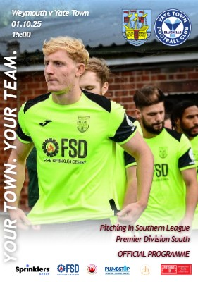 Yate Town programme cover