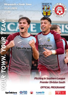 Poole Town programme cover