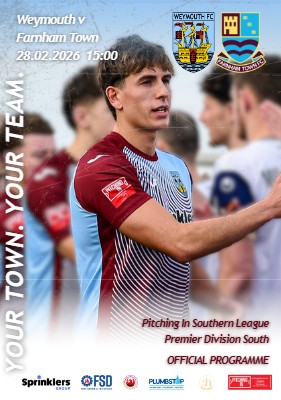 Farnham Town programme cover