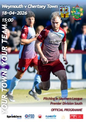 Chertsey Town programme cover