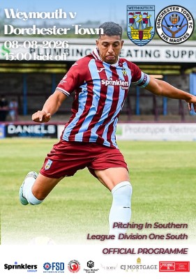Dorchester Town programme cover