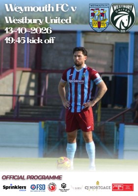 Westbury Utd programme cover